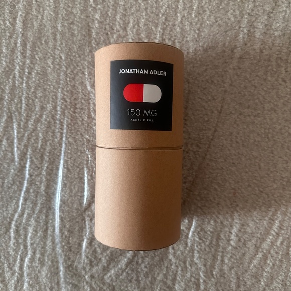 NEW Jonathan Adler Acrylic Pill - 150 mg - Red - Picture 2 of 3